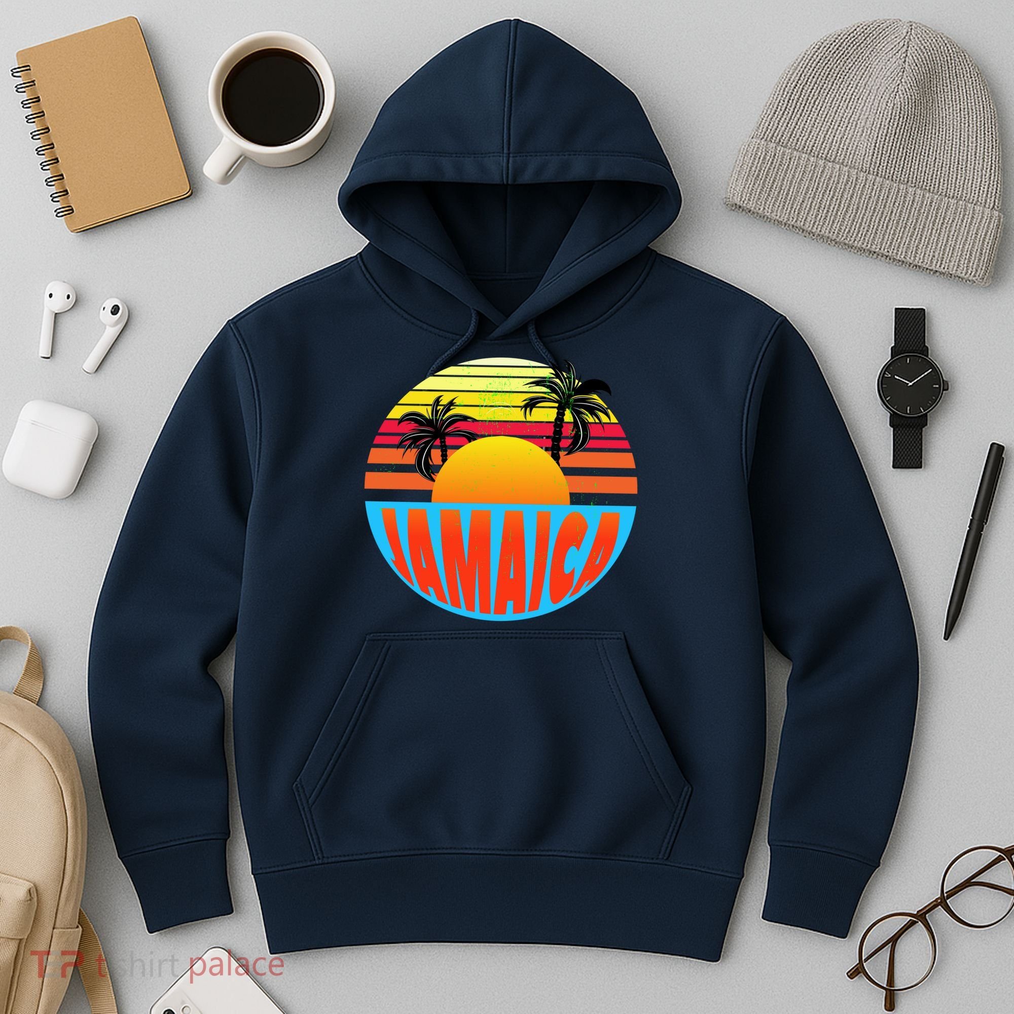 Jamaica Retro Circle Hoodie