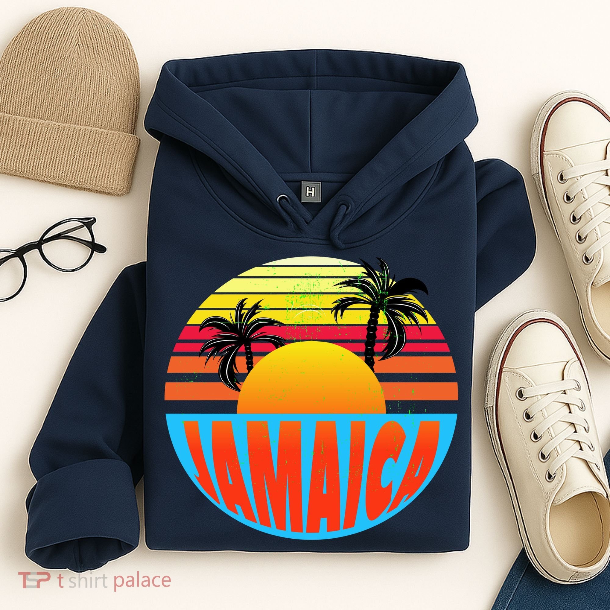 Jamaica Retro Circle Hoodie