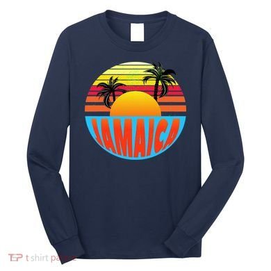 Jamaica Retro Circle Long Sleeve Shirt
