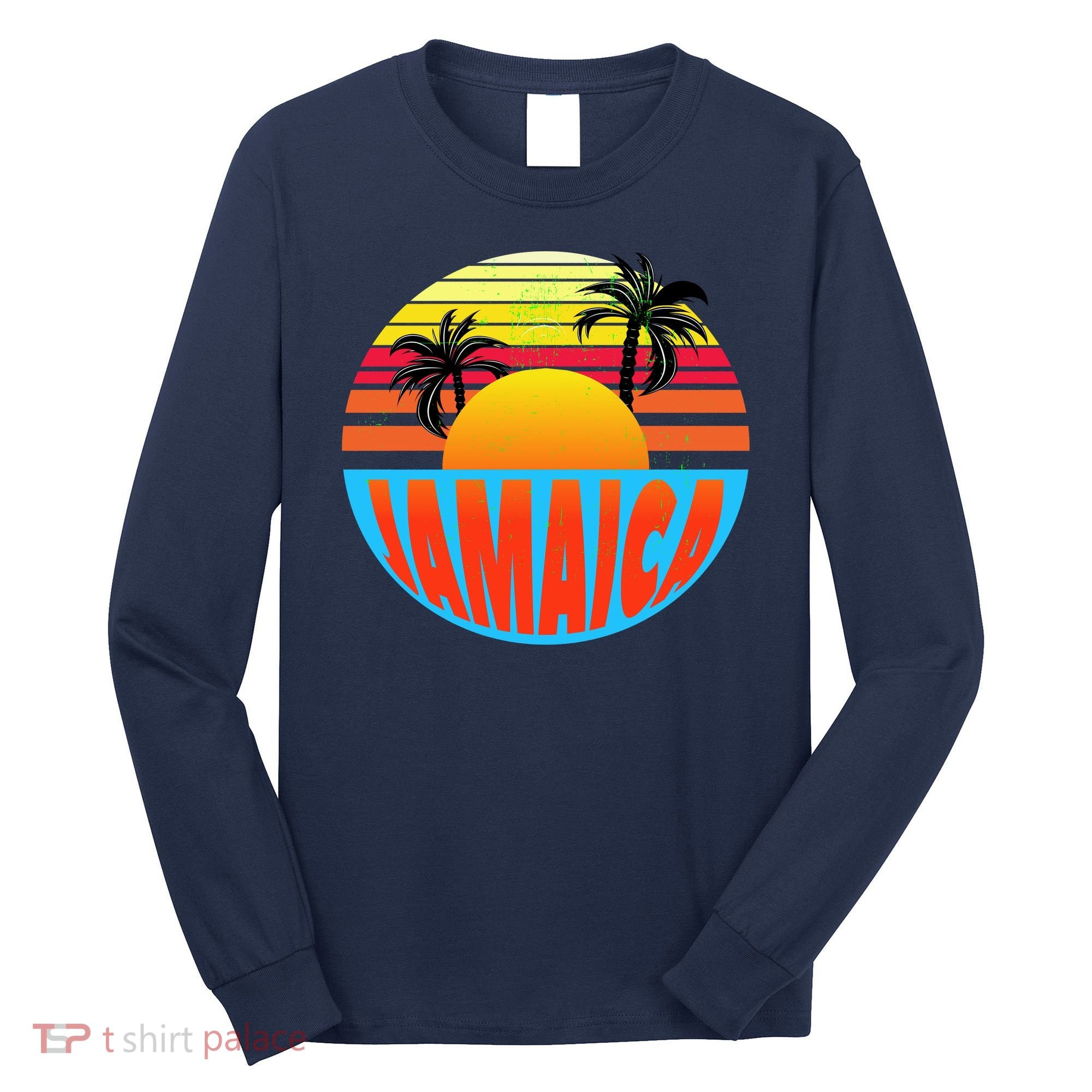 Jamaica Retro Circle Long Sleeve Shirt