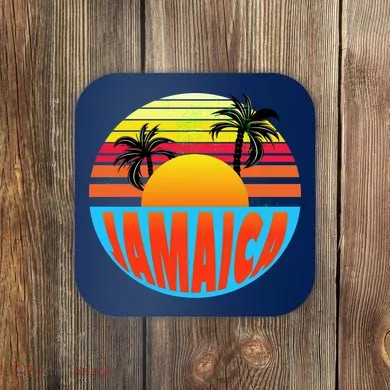Jamaica Retro Circle Coaster