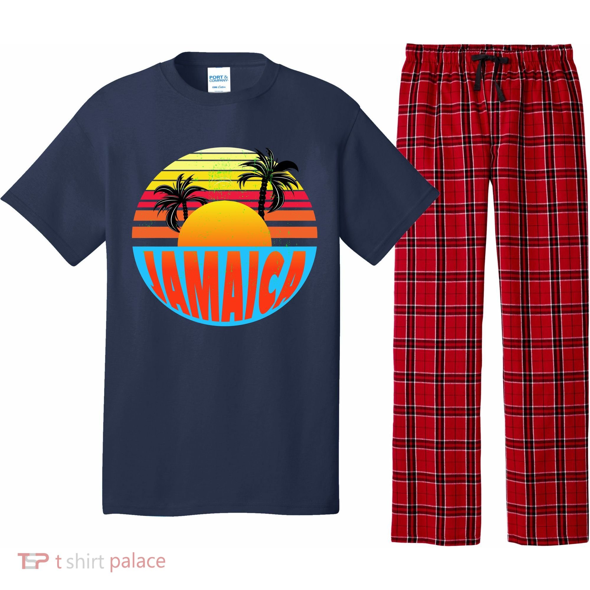 Jamaica Retro Circle Pajama Set