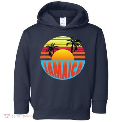 Jamaica Retro Circle Toddler Hoodie