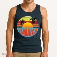 Jamaica Retro Circle Tank Top thumb 3