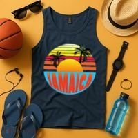 Jamaica Retro Circle Tank Top thumb 4