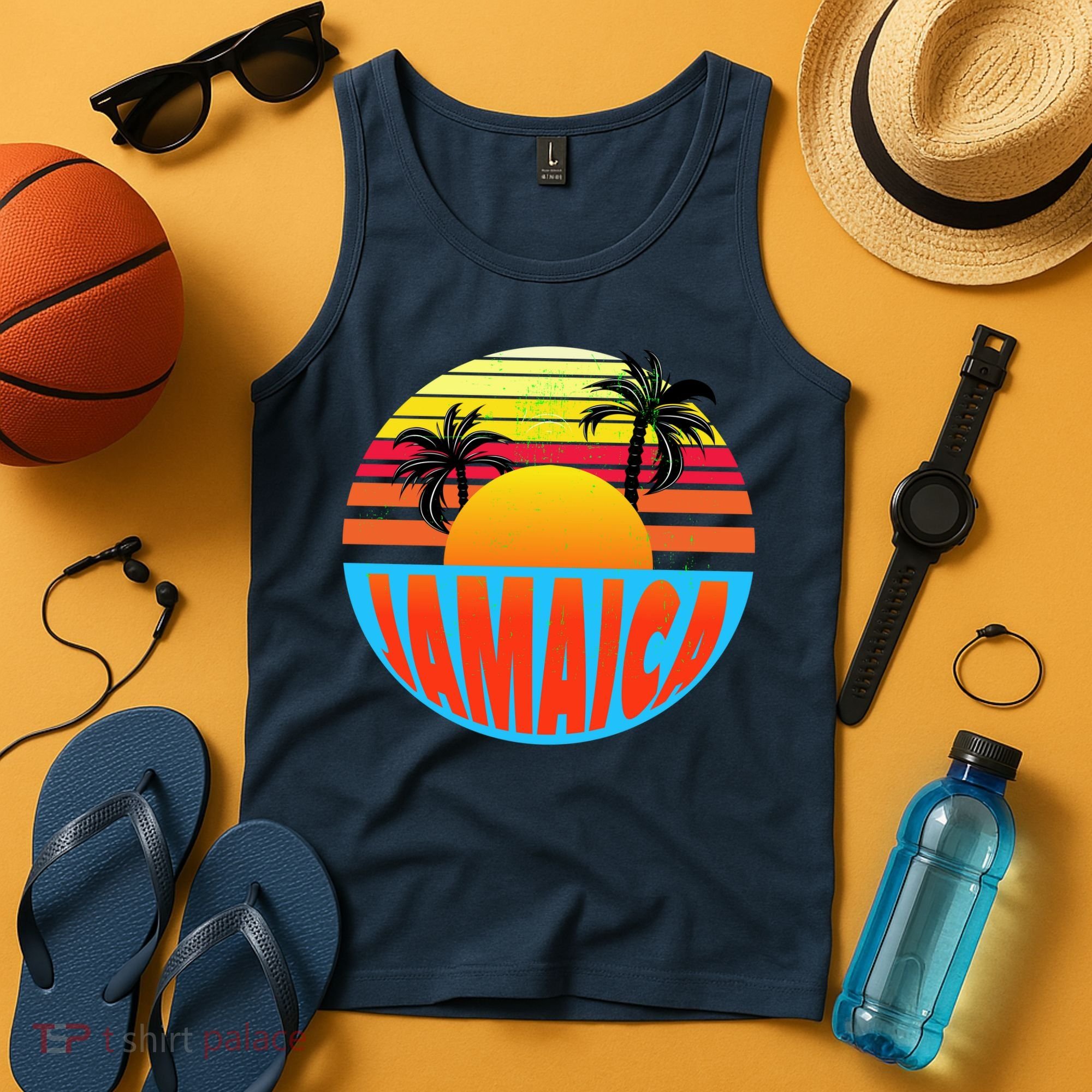 Jamaica Retro Circle Tank Top