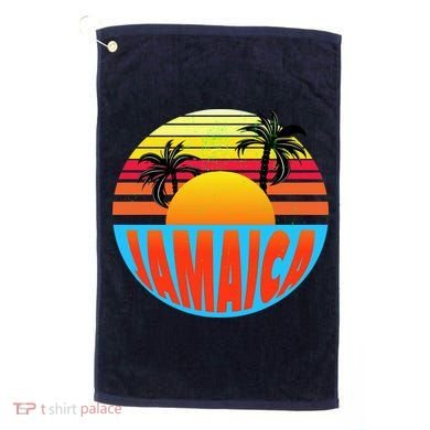 Jamaica Retro Circle Golf Towel