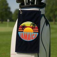 Jamaica Retro Circle Golf Towel thumb 2