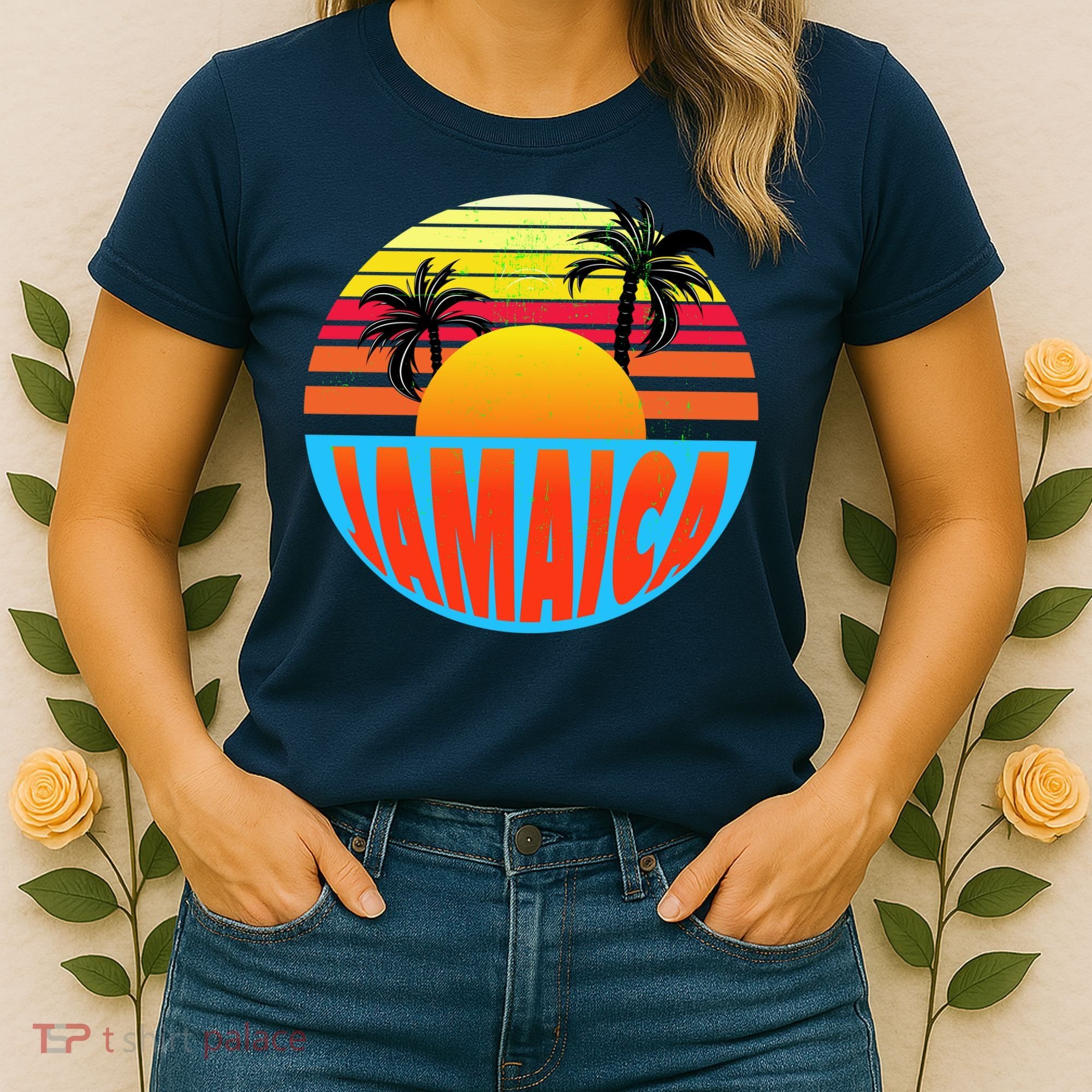 Jamaica Retro Circle Women's T-Shirt