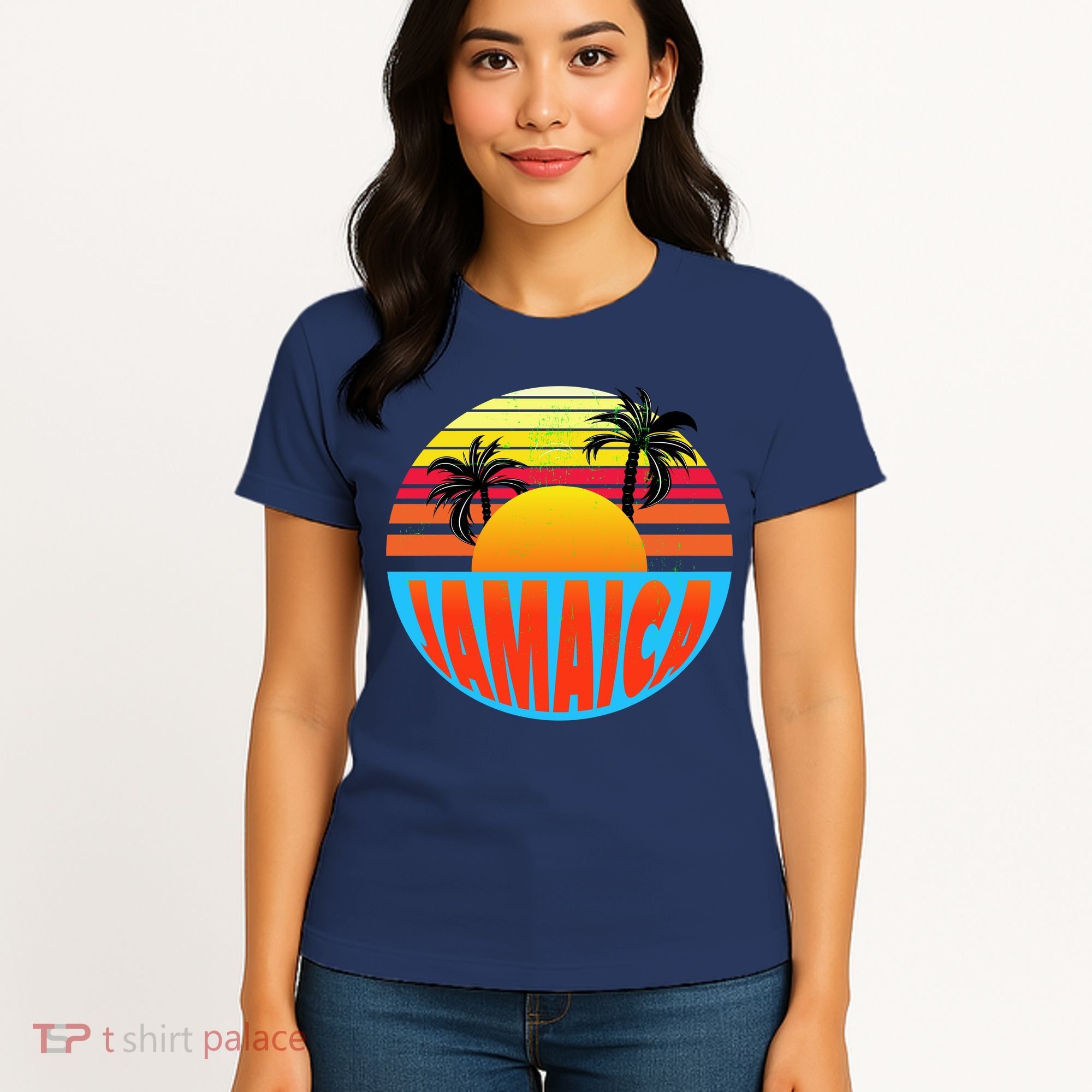 Jamaica Retro Circle Women's T-Shirt