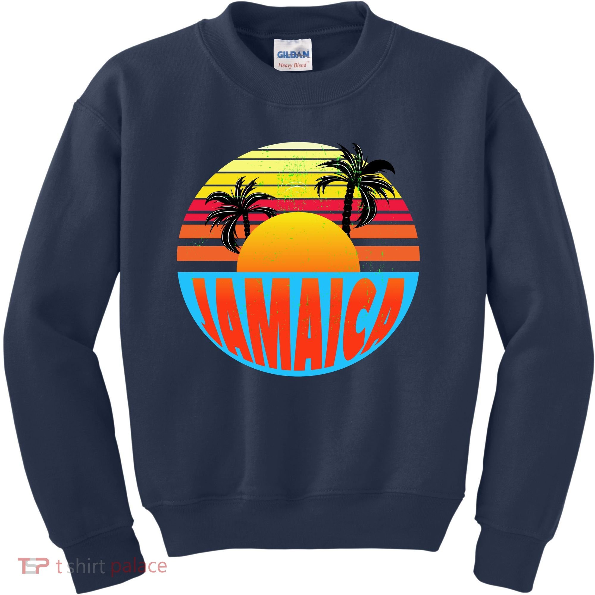 Jamaica Retro Circle Kids Sweatshirt