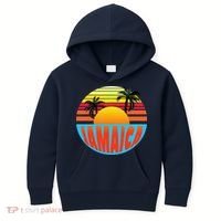 Jamaica Retro Circle Kids Hoodie thumb 0