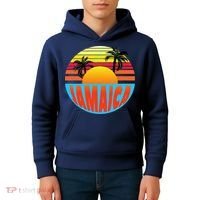 Jamaica Retro Circle Kids Hoodie thumb 4