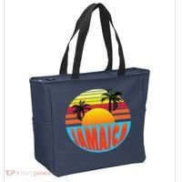 Jamaica Retro Circle Tote Bag thumb 2