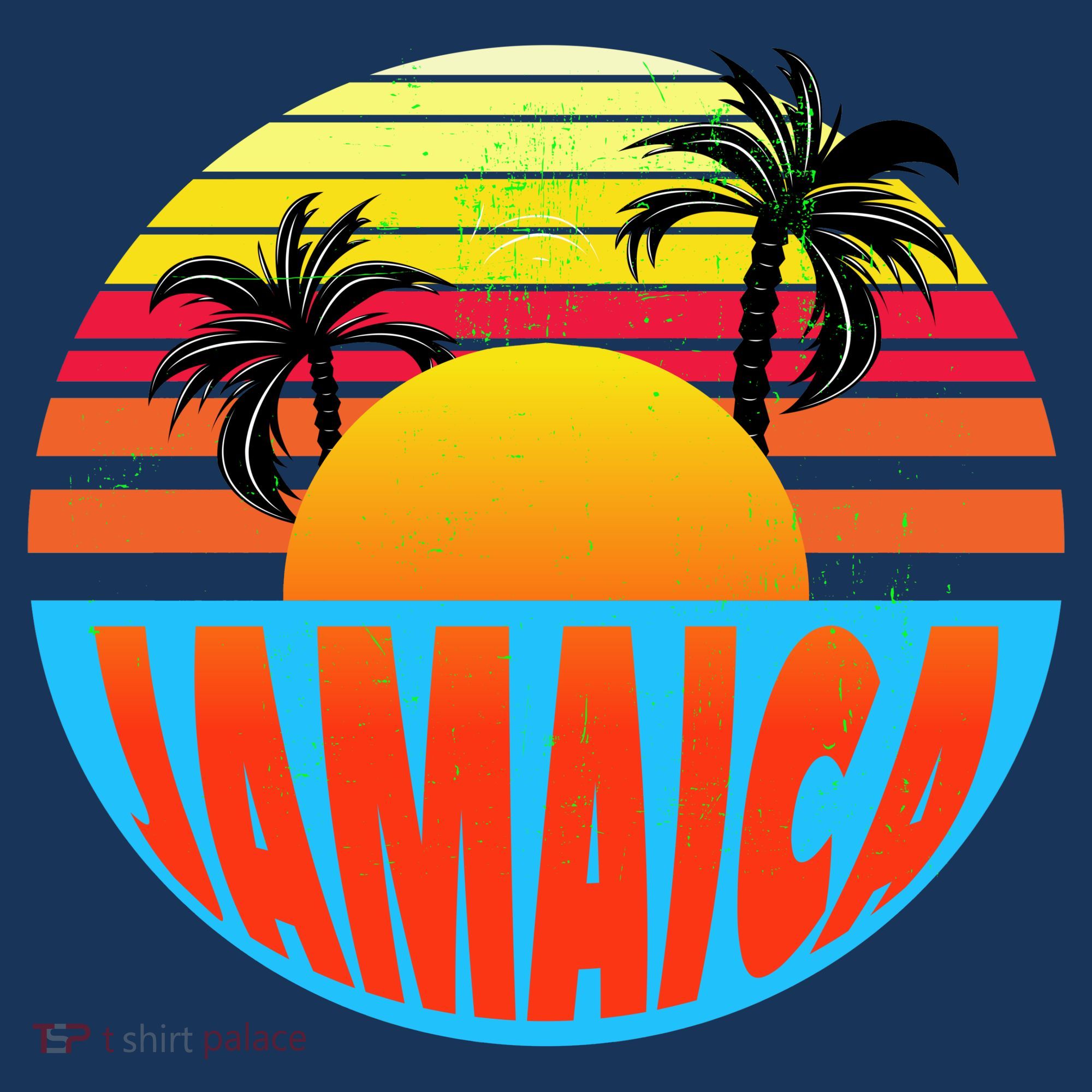 Jamaica Retro Circle Tote Bag