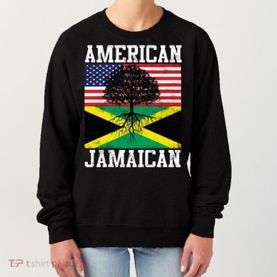 Jamaican American Flag Grown Roots Women's Sweatshirt