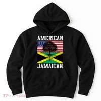 Jamaican American Flag Grown Roots Hoodie thumb 0