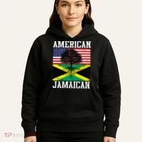 Jamaican American Flag Grown Roots Hoodie thumb 5