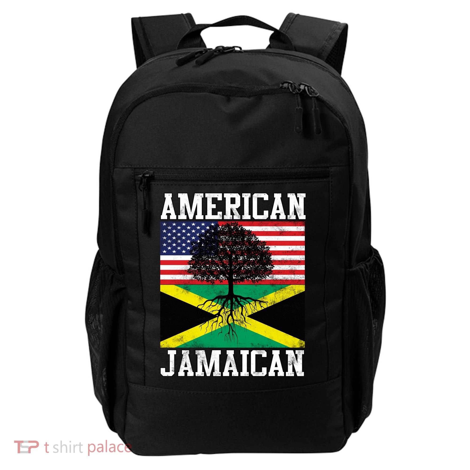 Jamaican American Flag Grown Roots Backpack