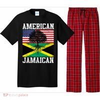 Jamaican American Flag Grown Roots Pajama Set thumb 0