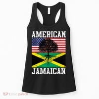 Jamaican American Flag Grown Roots Women's Tank Top thumb 0