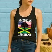 Jamaican American Flag Grown Roots Women's Tank Top thumb 2