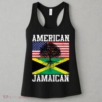 Jamaican American Flag Grown Roots Women's Tank Top thumb 3