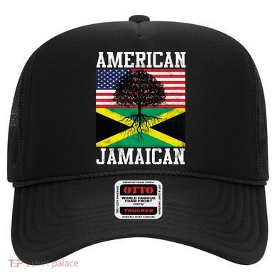 Jamaican American Flag Grown Roots Hat