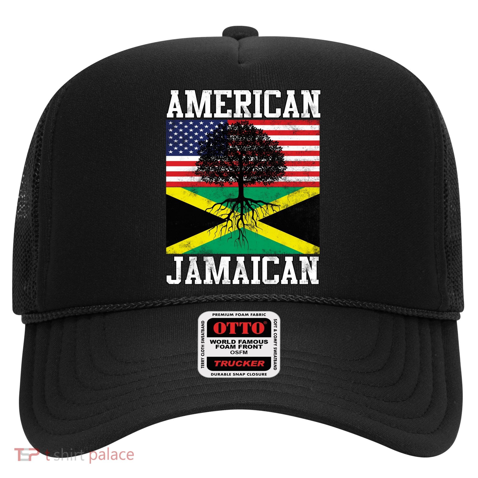 Jamaican American Flag Grown Roots Hat