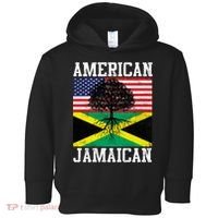 Jamaican American Flag Grown Roots Toddler Hoodie thumb 0