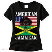 Jamaican American Flag Grown Roots Women's T-Shirt thumb 0