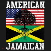 Jamaican American Flag Grown Roots Kids Sweatshirt thumb 2