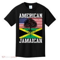Jamaican American Flag Grown Roots Kids T-Shirt thumb 0