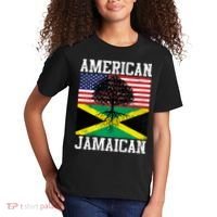 Jamaican American Flag Grown Roots Kids T-Shirt thumb 2