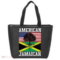 Jamaican American Flag Grown Roots Tote Bag thumb 0