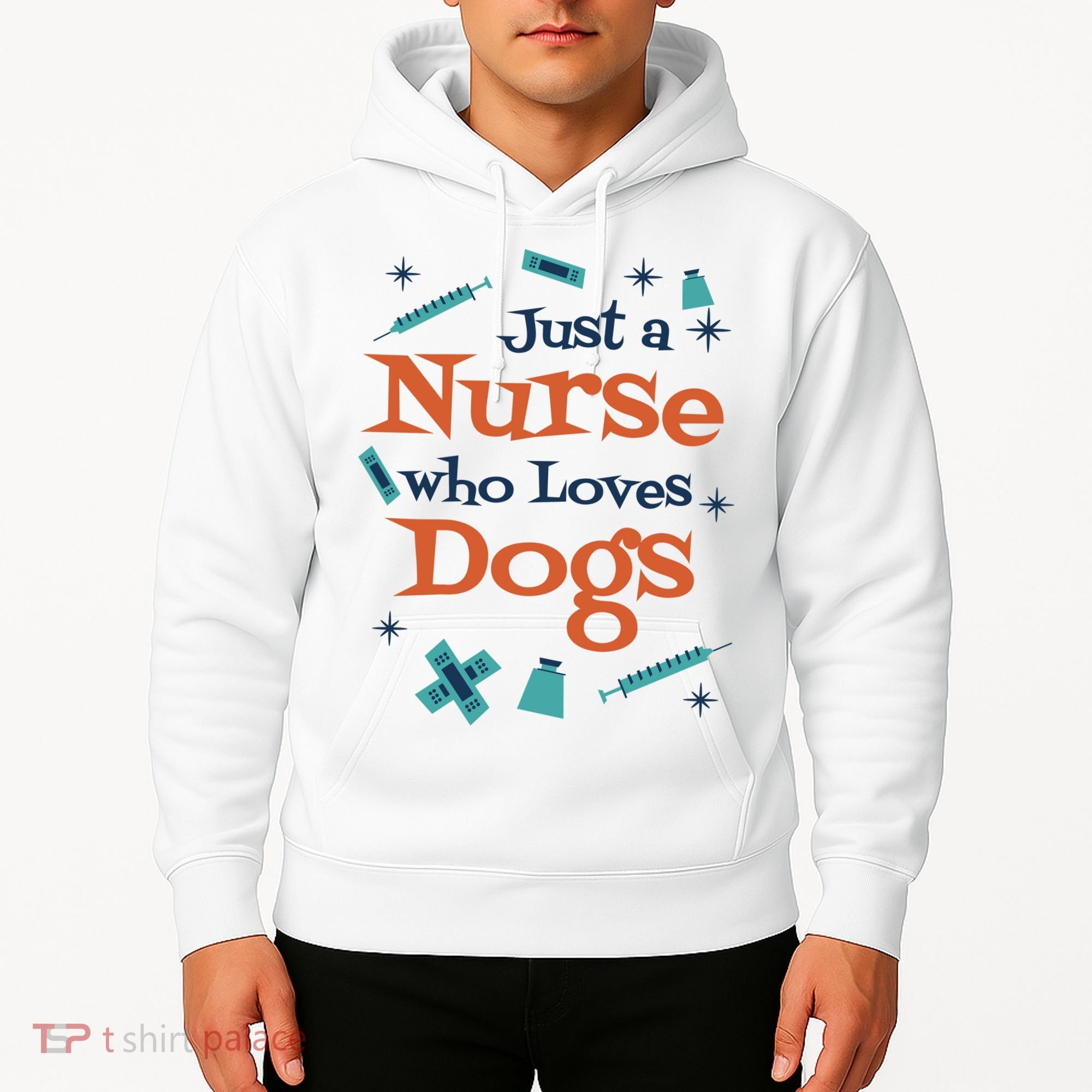 Just A Nurse Who Loves Dogs Hoodie