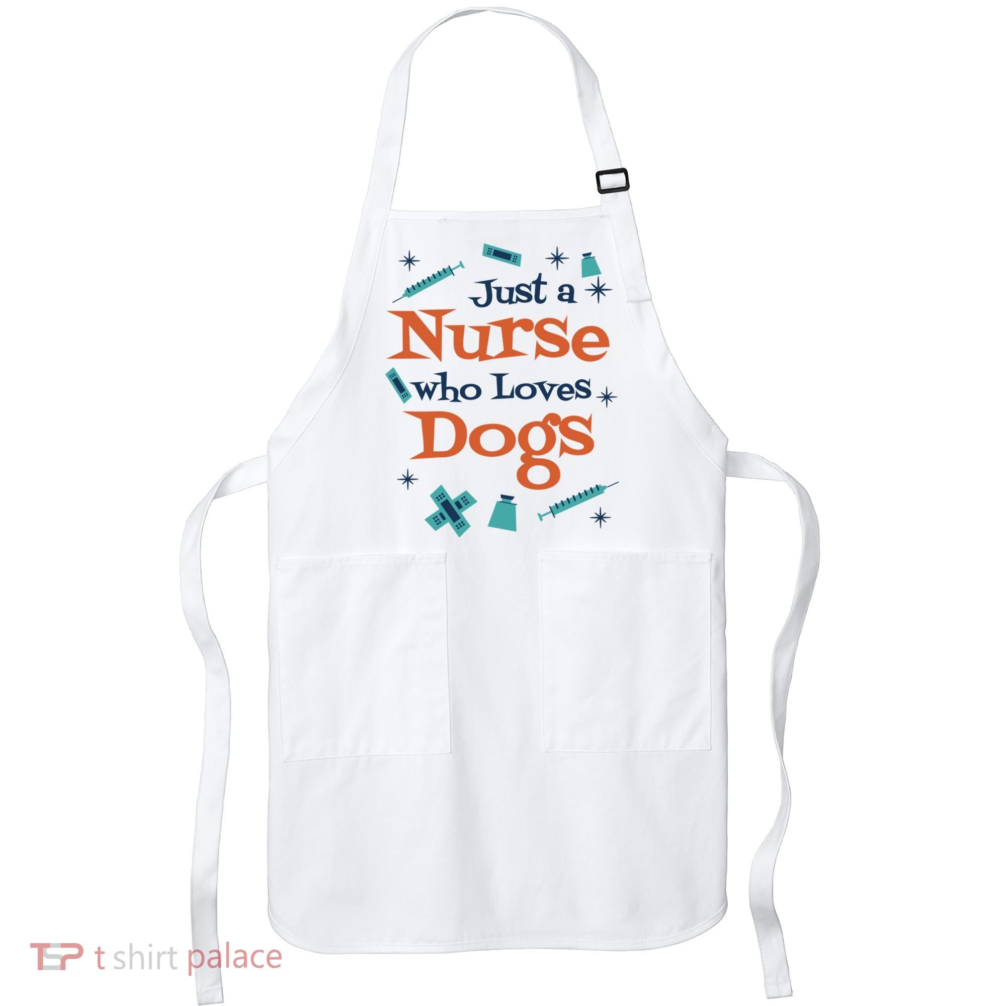 Just A Nurse Who Loves Dogs Apron