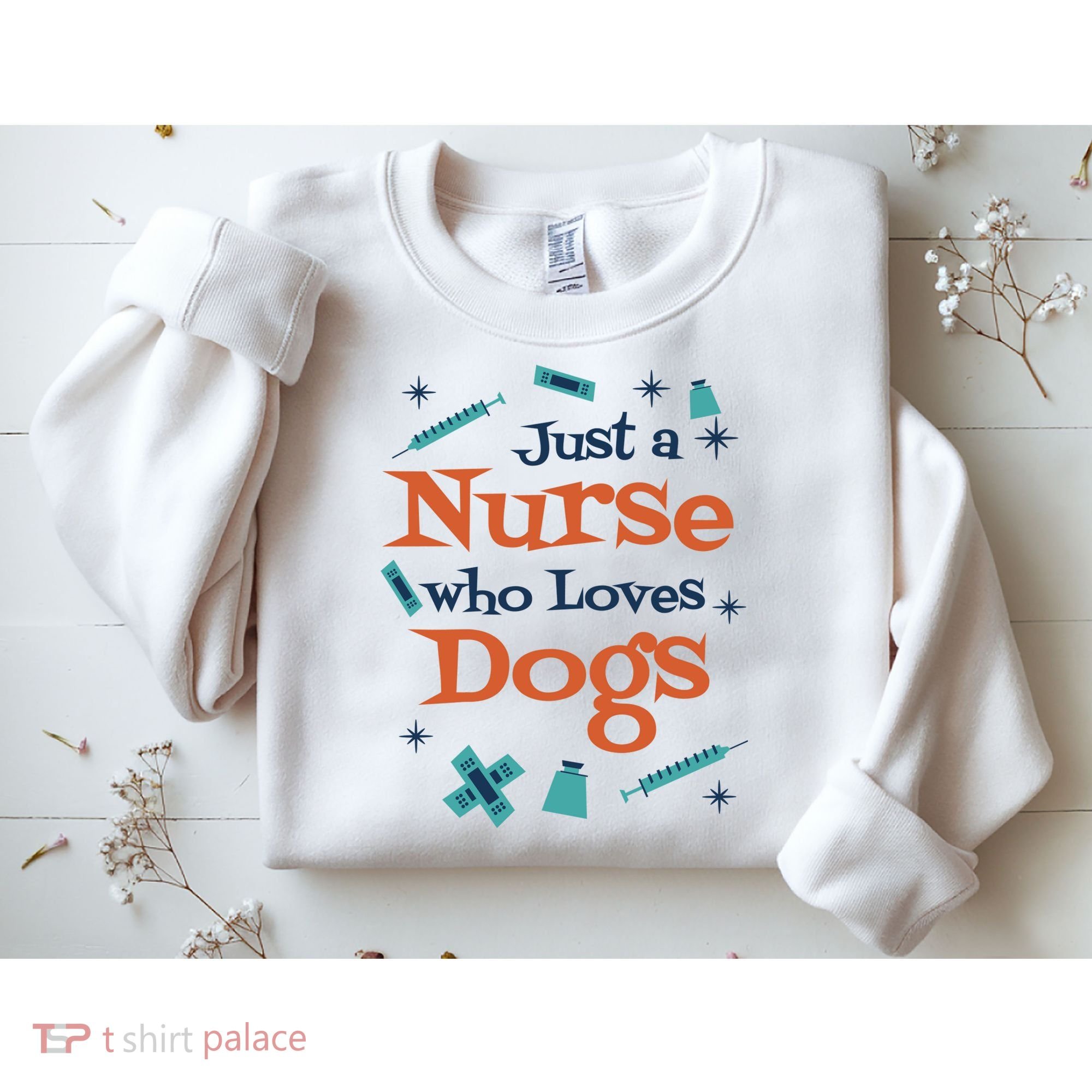 Just A Nurse Who Loves Dogs Sweatshirt