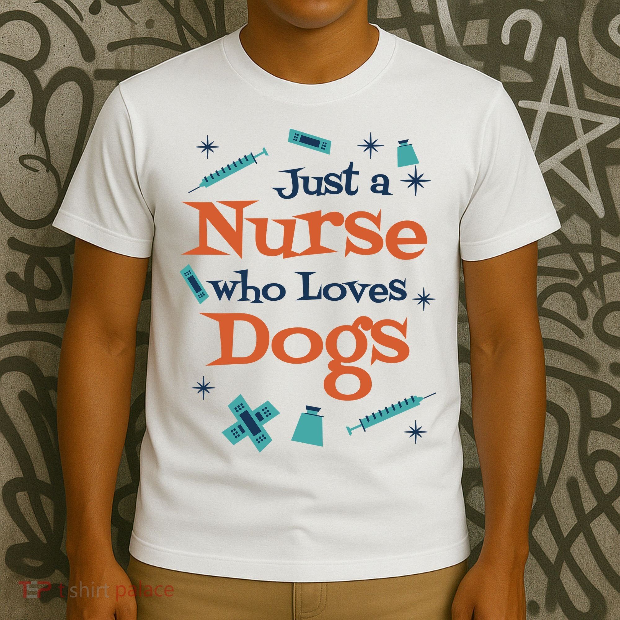 Just A Nurse Who Loves Dogs T-Shirt