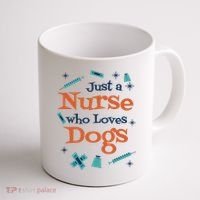 Just A Nurse Who Loves Dogs Coffee Mug thumb 1