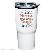 Just A Nurse Who Loves Dogs Tumbler thumb 0