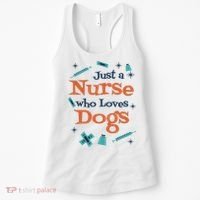 Just A Nurse Who Loves Dogs Women's Tank Top thumb 0