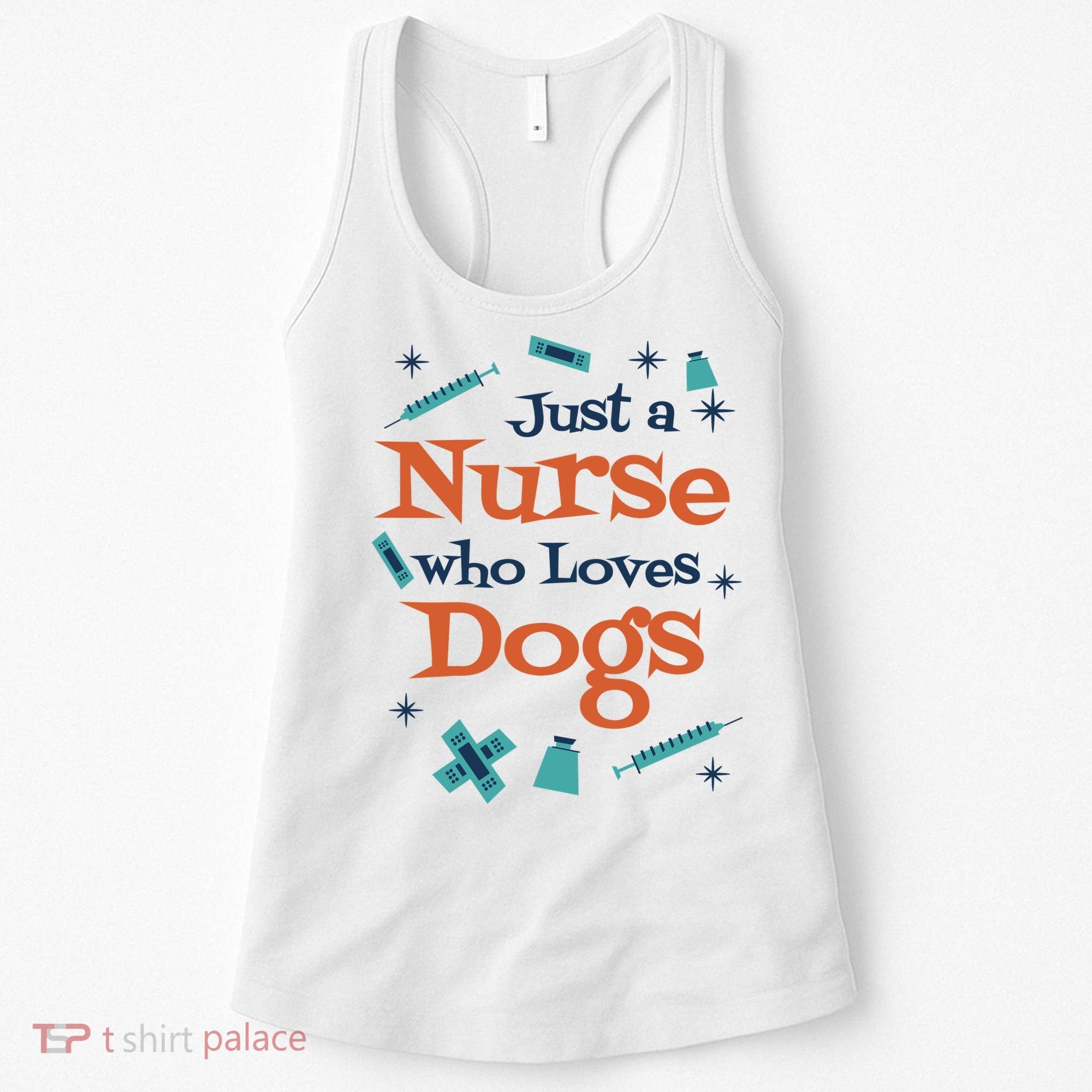 Just A Nurse Who Loves Dogs Women's Tank Top