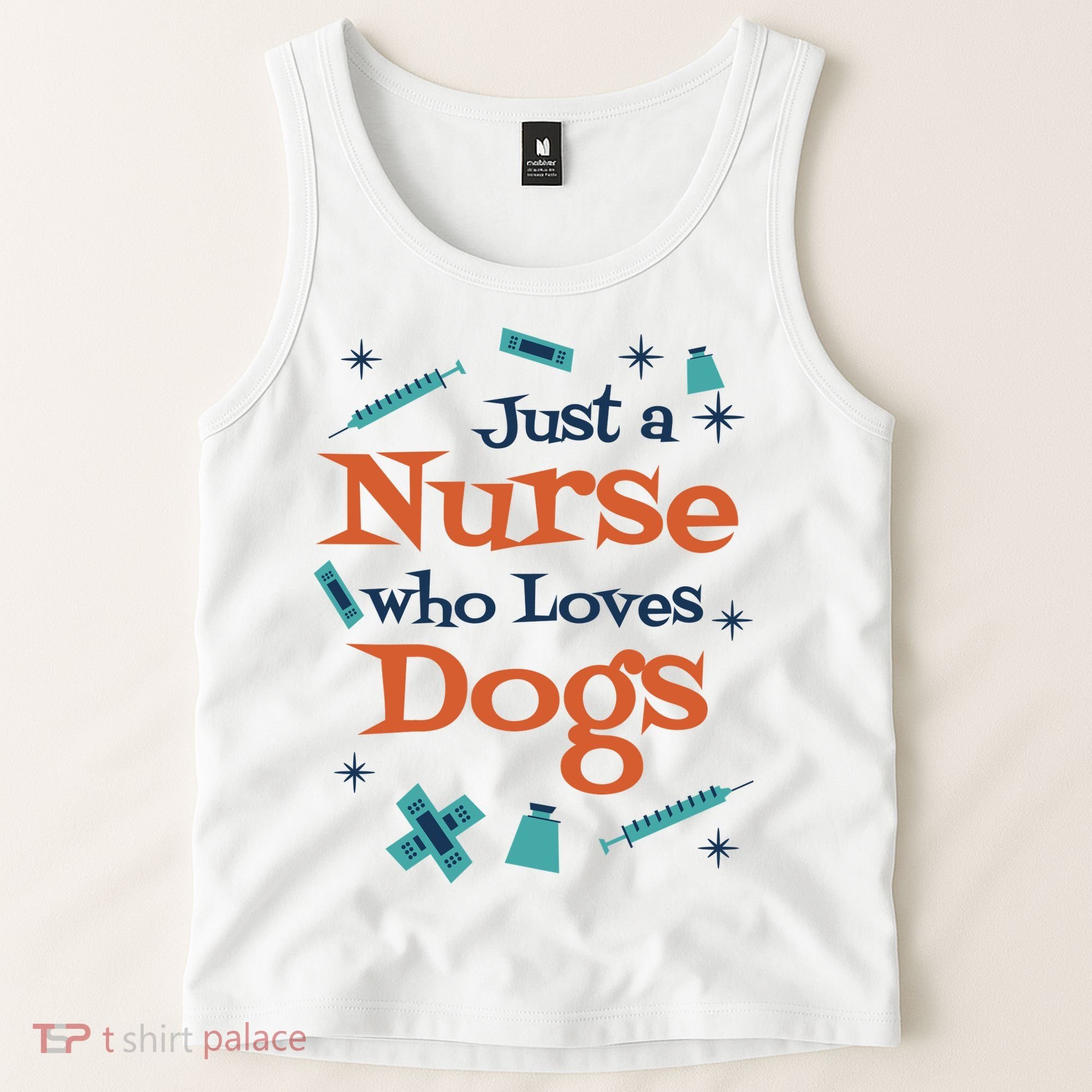 Just A Nurse Who Loves Dogs Tank Top