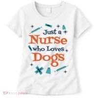 Just A Nurse Who Loves Dogs Women's T-Shirt thumb 0