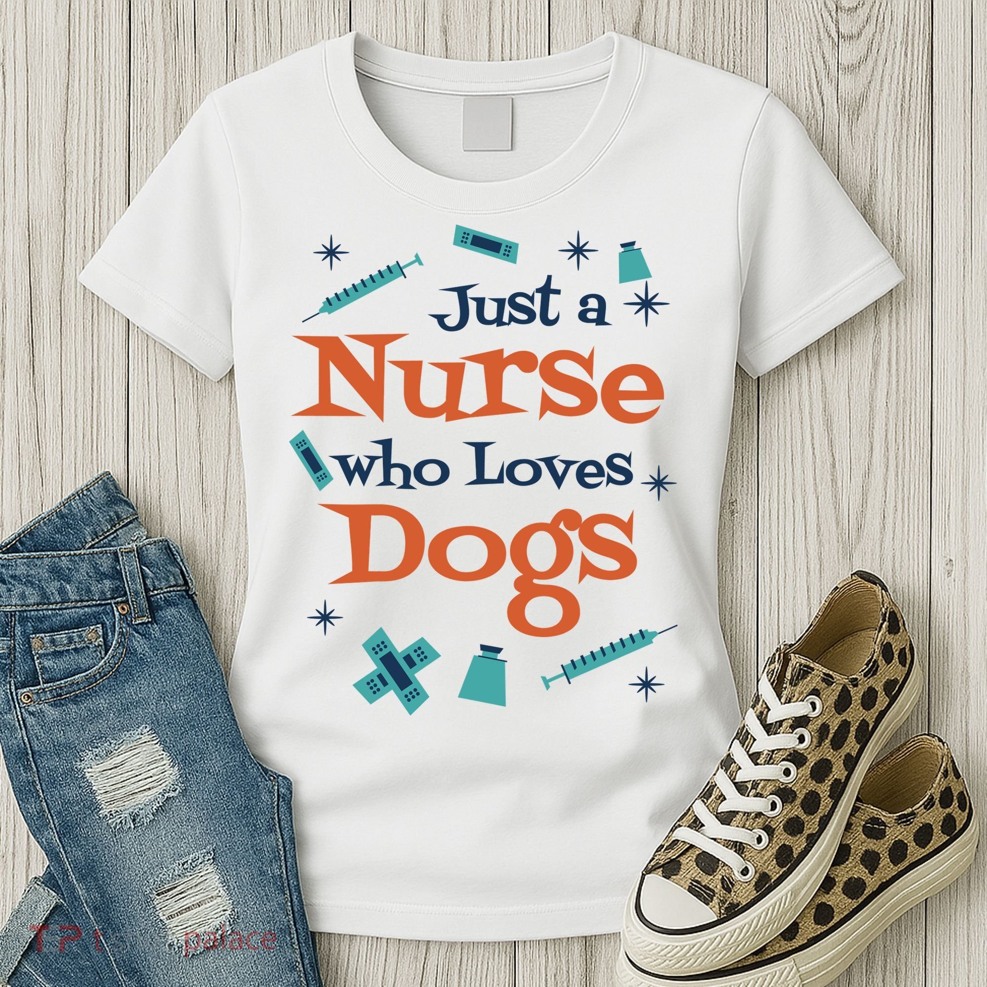 Just A Nurse Who Loves Dogs Women's T-Shirt