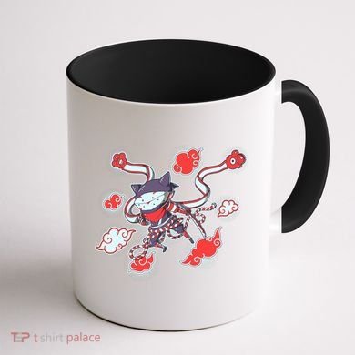 Japanese Anime Ninja Shinobi Cat Coffee Mug back