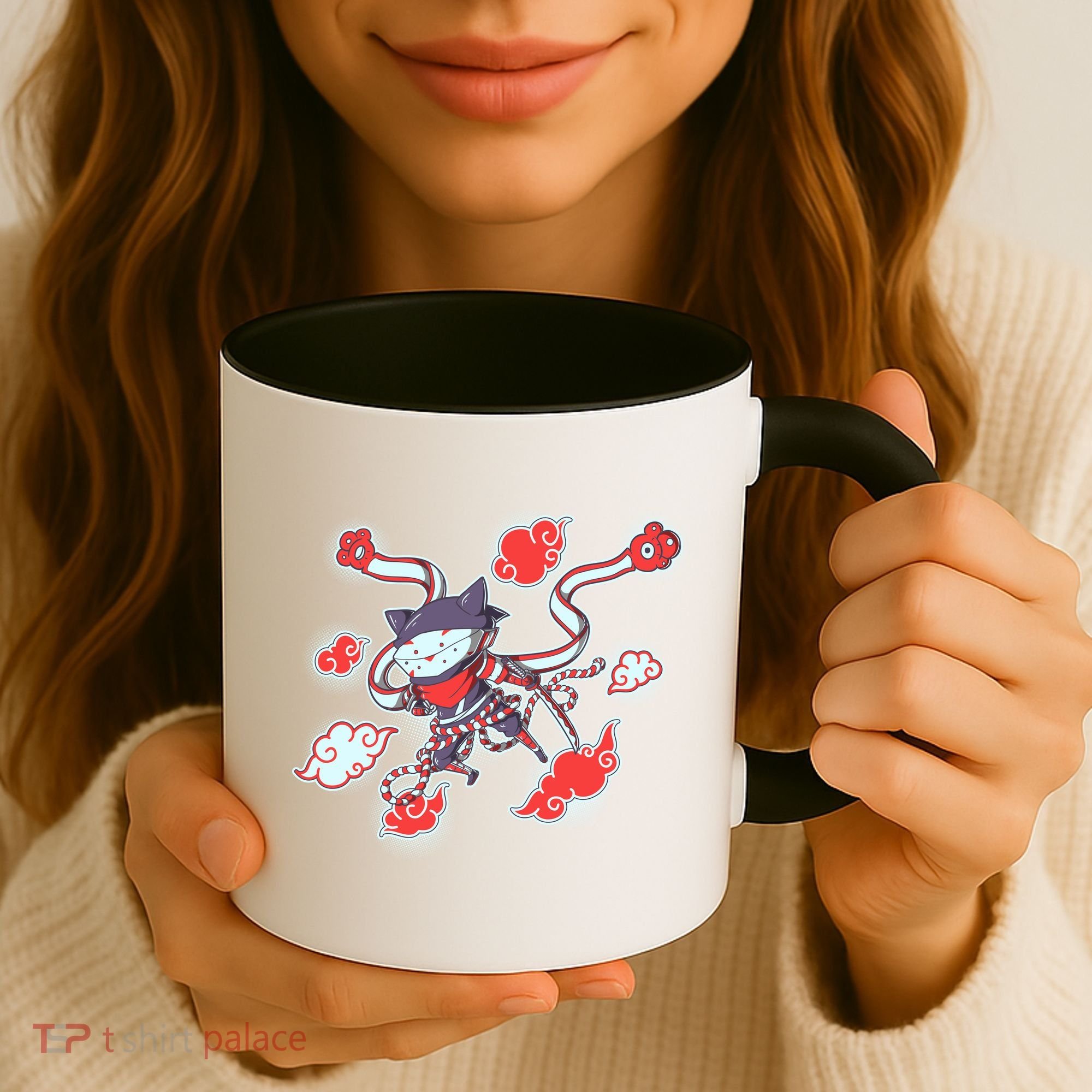 Japanese Anime Ninja Shinobi Cat Coffee Mug
