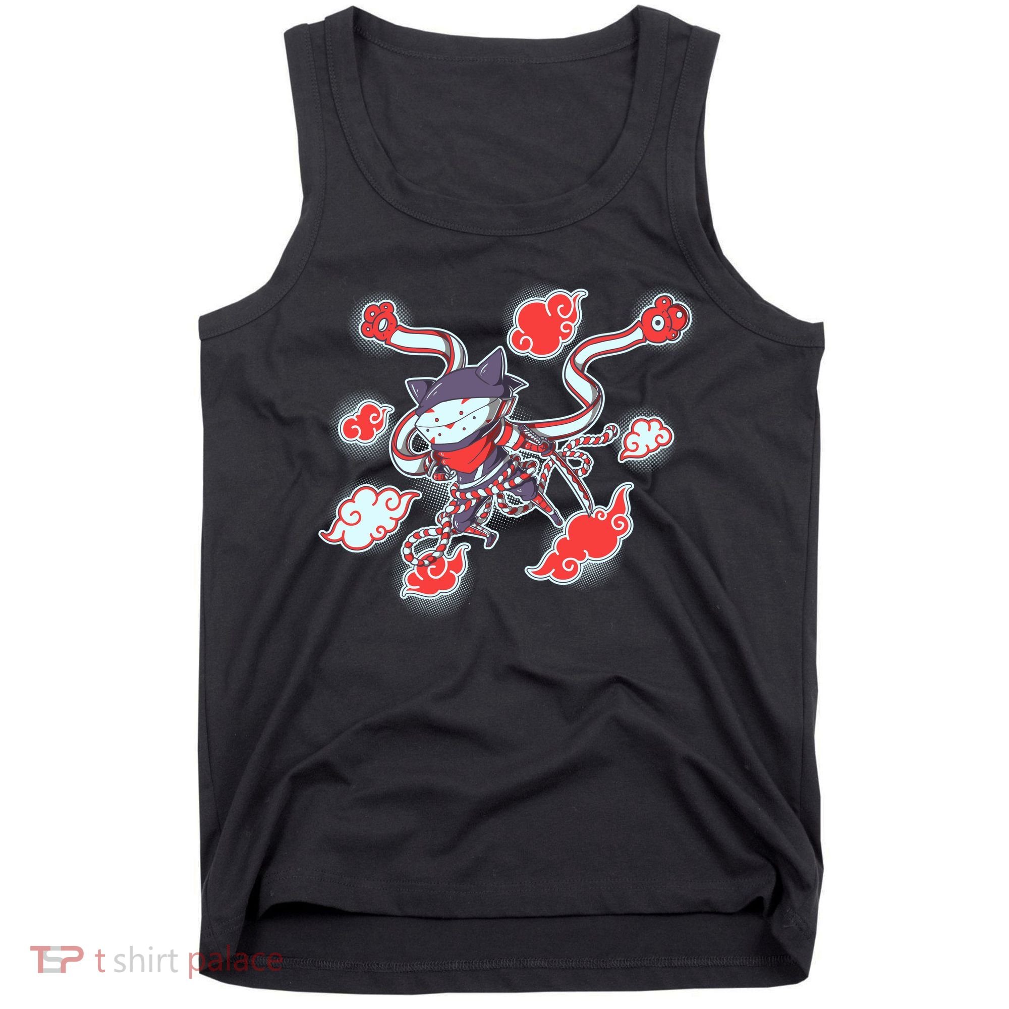 Japanese Anime Ninja Shinobi Cat Tank Top