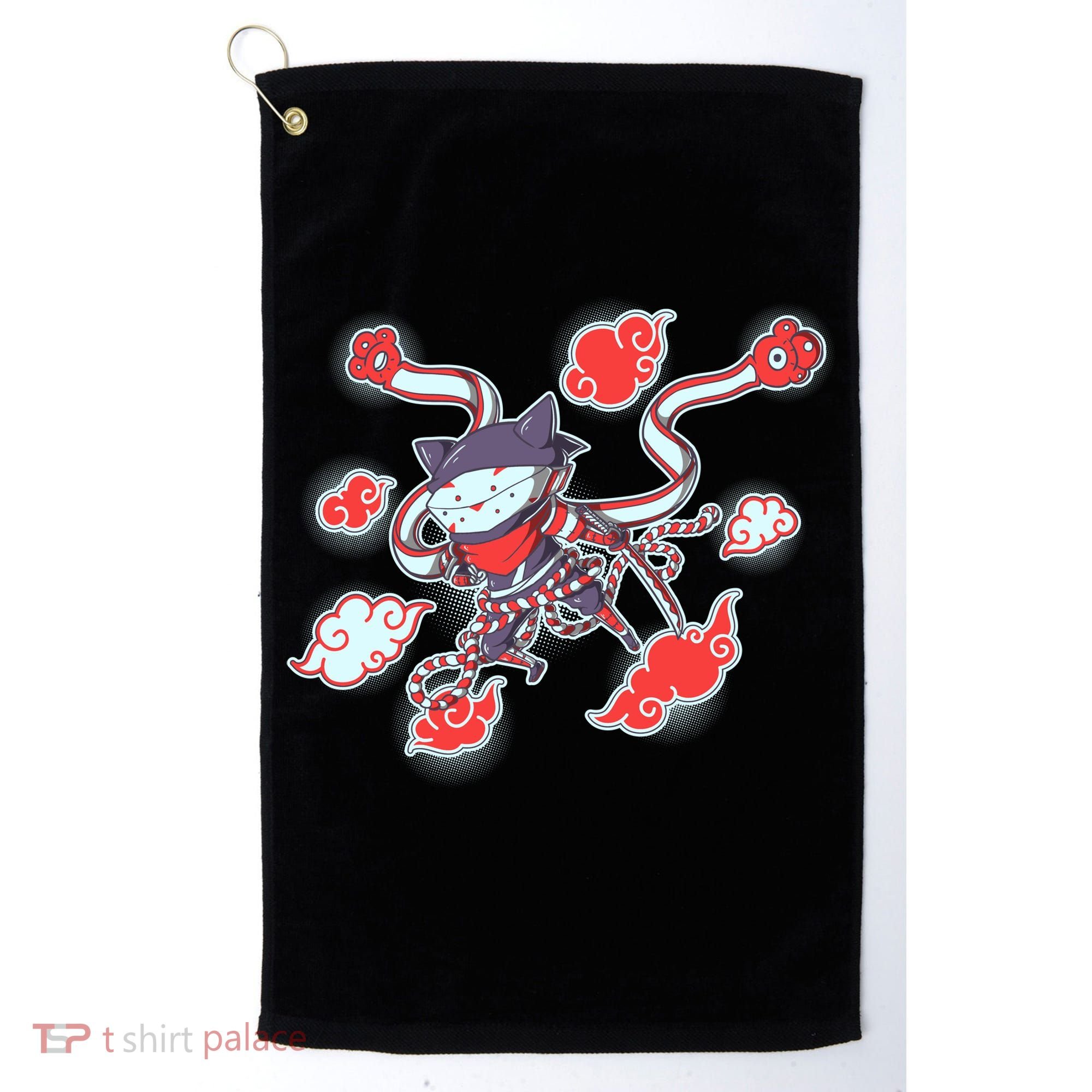 Japanese Anime Ninja Shinobi Cat Golf Towel
